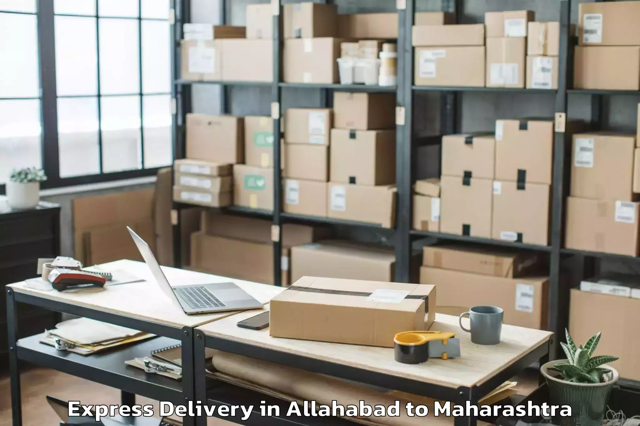 Top Allahabad to Osmanabad Airport Omn Express Delivery Available